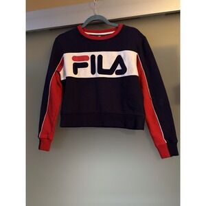 FILA Y2K Crop Sweatshirt Ladies Size Medium
